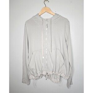 RUNDHOLZ Black Label Labeltone Jacket Women's Large Hooded Light Green UPF 50